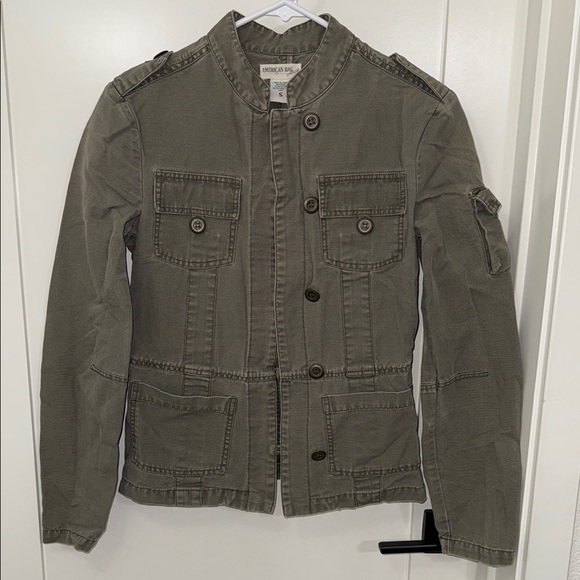 Vintage American Rag Military Style
Jacket Army Green Women's Sz S 100%
Cotton - Picture 1 of 12
